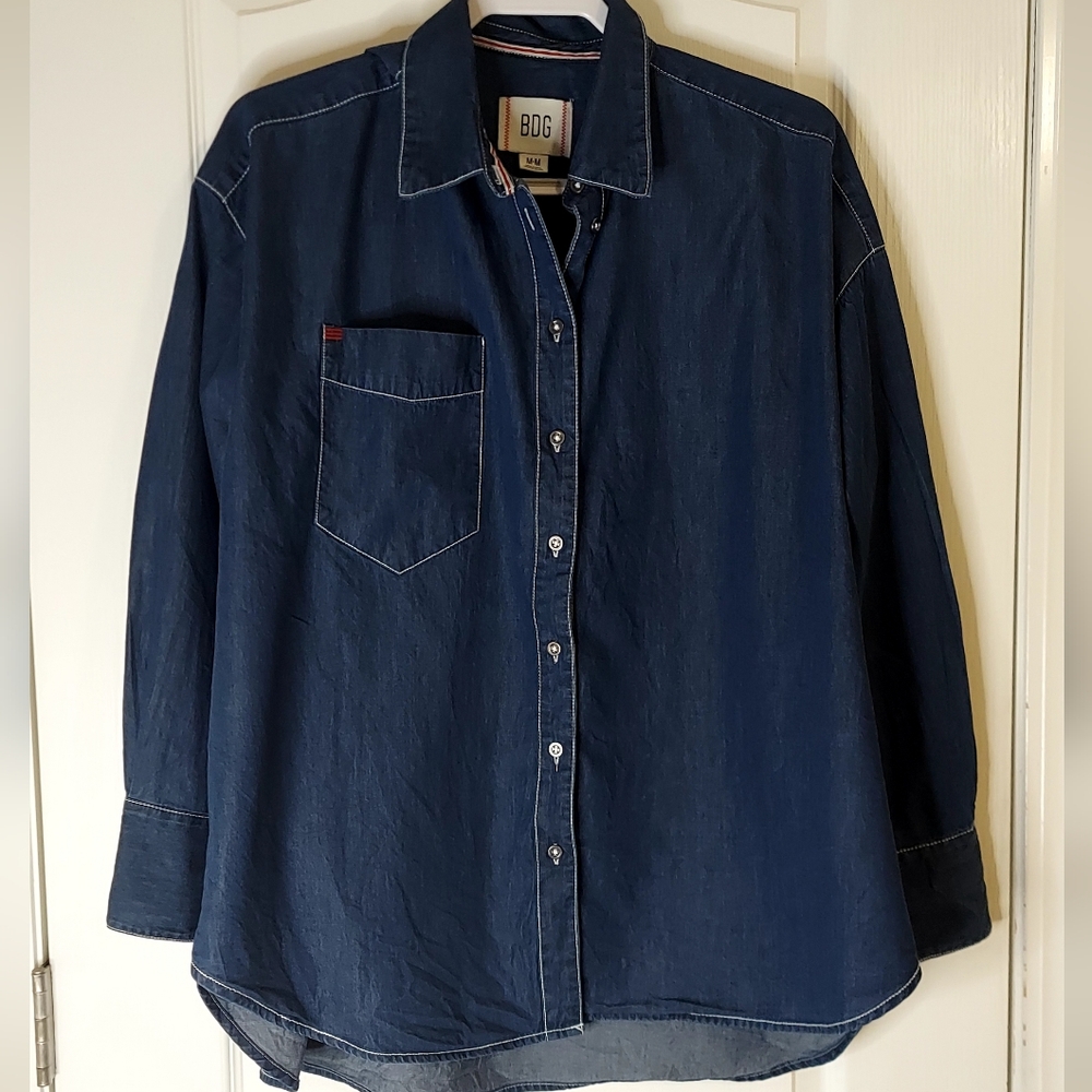 BDG Oversized Chambray Denim Shirt